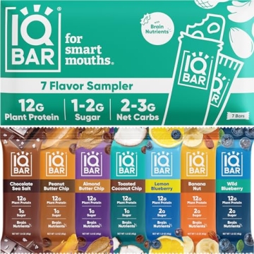 IQBAR Vegan Protein Bars - Low Carb & Healthy