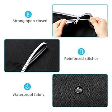 KEEPJOY XL Black Door Hanging Laundry Hamper,XL Hanging Hamper Bag with Large opening and 2 Strong Hooks for Whole Family Dirty clothes Large Size 36.5X22.5 inch Hanging Laundry bag (Black)