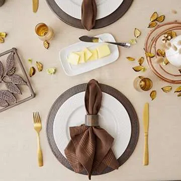 DII French Stripe Tablecloth - Elegant Linen for Any Occasion