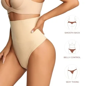Dulchany Thong Shapewear for Women Tummy Control