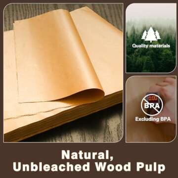 BRIKINTE 12-inch Air Fryer Parchment Paper Squares for Ninja Air Fryer SP101 SP201 SP301 SP351 Oven, 100 Pcs Air Fryer Oven Liners for Bottom of Oven for Ninja Foodi Toaster