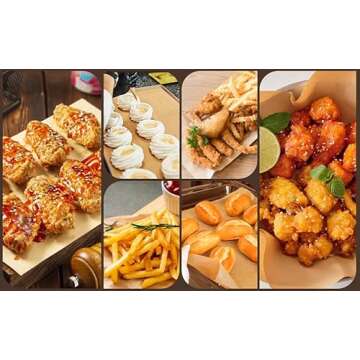 BRIKINTE 12-inch Air Fryer Parchment Paper Squares for Ninja Air Fryer SP101 SP201 SP301 SP351 Oven, 100 Pcs Air Fryer Oven Liners for Bottom of Oven for Ninja Foodi Toaster