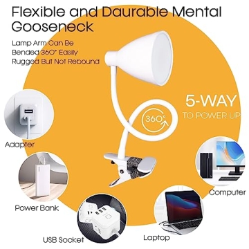 Solduce LED Desk Lamp with 3 Color Modes and USB Power