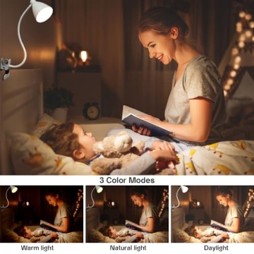 Solduce LED Desk Lamp with 3 Color Modes and USB Power