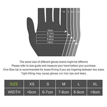 KKD Nitrile Disposable Gloves - 100 Count Latex Free