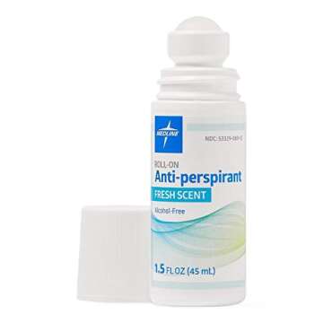 Medline MedSpa Roll-On Antiperspirant Deodorant - Long-Lasting, Skin-Friendly Formula