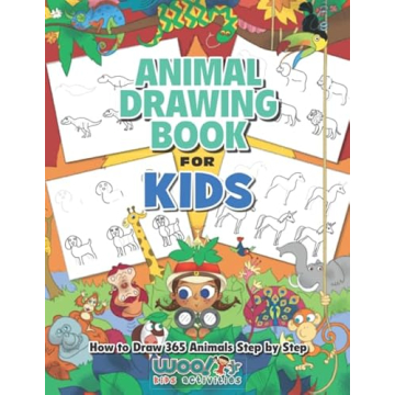 The Animal Drawing Book for Kids: How to Draw 365 Animals, Step by Step (Woo! Jr. Kids Activities Bo...
