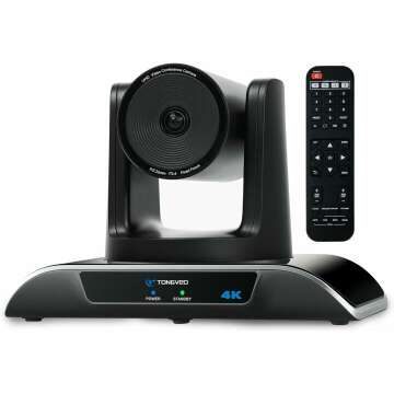 4K PTZ Camera with AI Auto-Tracking and USB 3.0