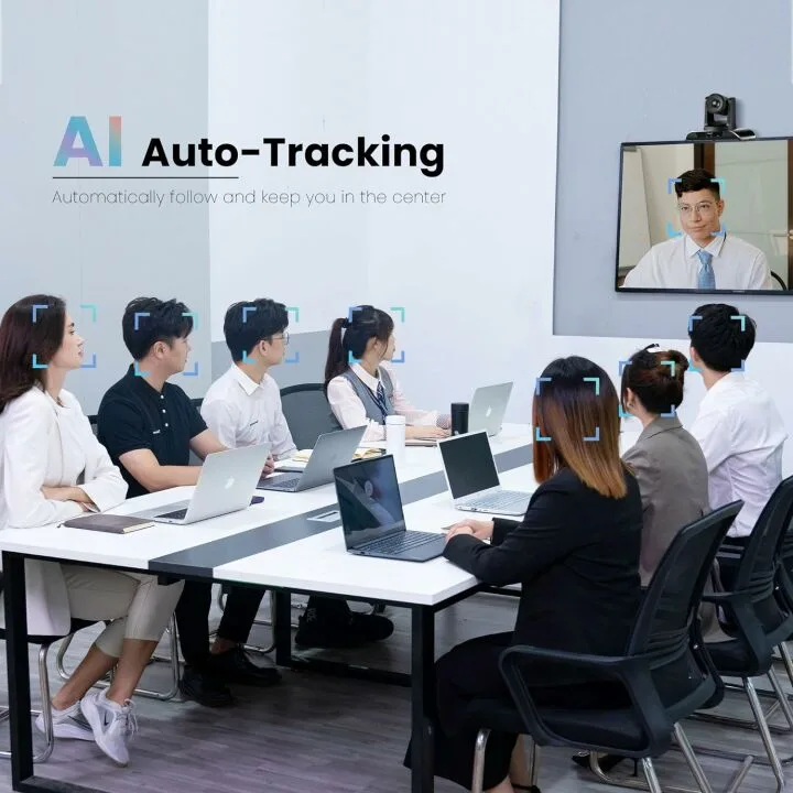 4K PTZ Camera with AI Auto-Tracking and USB 3.0