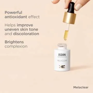 ISDIN Melaclear, Dark Spot Correcting Serum with Vitamin C and Phytic Acid, Suitable for Sensitive Skin…