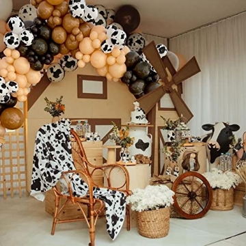 158 PCS Cow Balloons Arch Garland Kit for Celebrations