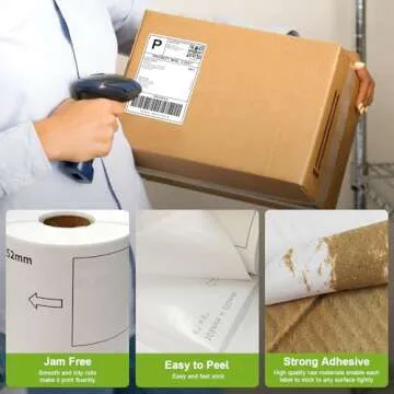 Anylabel Compatible 4" x 6" Shipping Labels Replacement for DK-1241 Compatible with Brother QL Label Printers (12 Rolls + 1 Frame, 200 Labels/Roll)