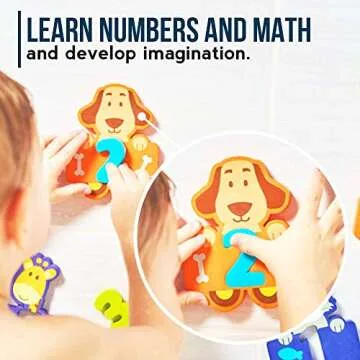 Fun Educational Foam Bath Numbers for Kids - Non-Toxic & Engaging