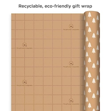 Hallmark Christmas Wrapping Paper - Premium Kraft Gift Wrap