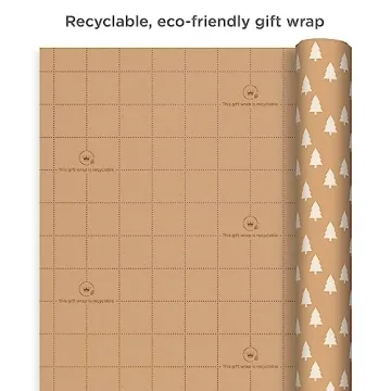 Hallmark Christmas Wrapping Paper - Premium Kraft Gift Wrap