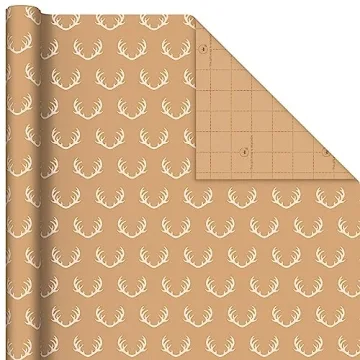 Hallmark Christmas Wrapping Paper - Premium Kraft Gift Wrap