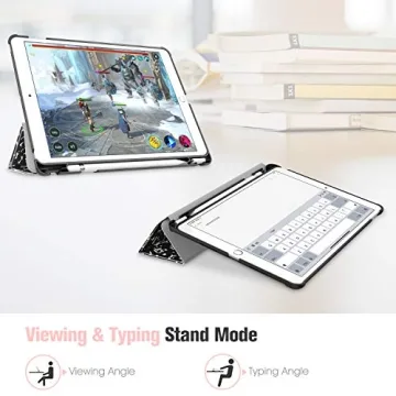 Stylish Fintie iPad Case with Pencil Holder and Auto Sleep