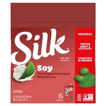 Silk Shelf-Stable Soy Milk Vegan Non-GMO 8g Protein