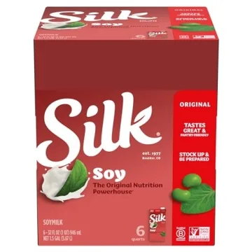 Silk Shelf-Stable Soy Milk Vegan Non-GMO 8g Protein