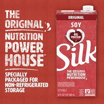 Silk Shelf-Stable Soy Milk Vegan Non-GMO 8g Protein
