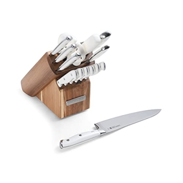Sabatier 15-Piece Knife Block Set | High-Carbon Knives | Acacia Wood Block