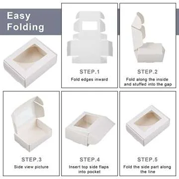 Zonon 30 Pcs Kraft Paper Gift Boxes Ideal for Treats