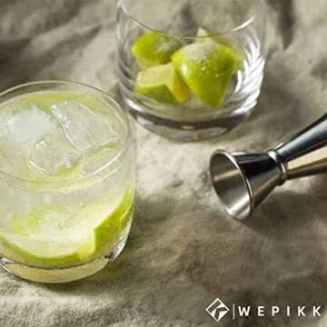 Wepikk Cocktail Shaker Set Bar Tools Mixology Bartender Kit Stainless Steel Drink Mixer Portable Carry Bag Travel Kit 25.4 oz Martini Whisky Mojito Margarita Tequila