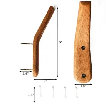 Stylish UMZi Beech Wood Coat Hooks for Any Room
