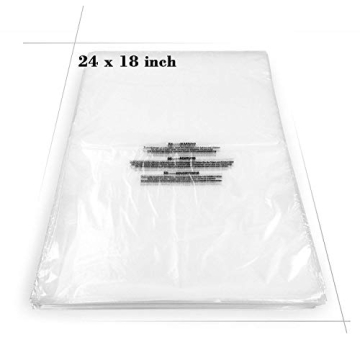 Becko US Clear Self-Seal Poly Bags for Packing Clothes