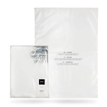 Becko US Clear Self-Seal Poly Bags for Packing Clothes