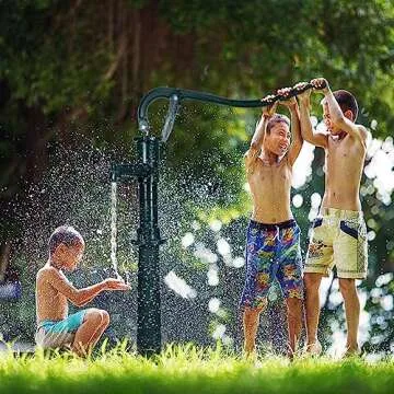 Kareturn Vintage Hand Water Pump for Outdoor Use