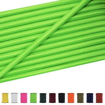 Paracord Planet Shock Cord - 100% Marine Grade Stretch Bungee Cord for All Your Projects
