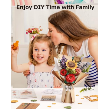 ROBOTIME 3D Flower Bouquet DIY Kit - Creative Home Decor