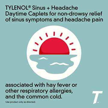Tylenol Sinus Non-Drowsy Relief Caplets 24ct for Daytime Use