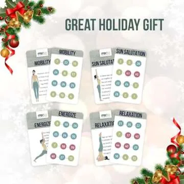 merka Yoga Cards, 50 Yoga Deck Flashcards with Asana Poses for Class Sequencing and Practice, Sanskrit and Cues for Beginners, Teachers, Women Workout Fitness Ideal Gift