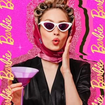 Barbie Martini Glass Set by Dragon Glassware - 8oz