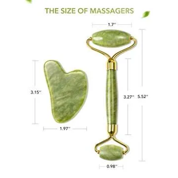 HANABEE Jade Roller Authentic Facial Massage Tool