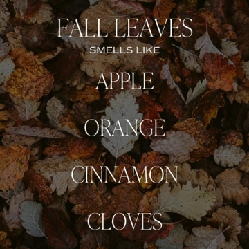 Fall Leaves Candle - Autumn Cinnamon Apple Scent