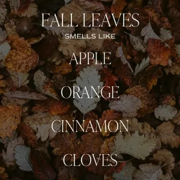 Fall Leaves Candle - Autumn Cinnamon Apple Scent