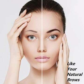 Liquid Eyebrow Pen - Waterproof Micro-Fork Tips for Natural Brows