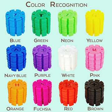 TOYLI Smart Coins 500 Pieces Interlocking Discs Set, Kids STEM Toys, Kindergarten Classroom Must Haves