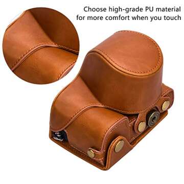 Hargedis XEVN Sony a6400 Camera Case - Premium PU Leather