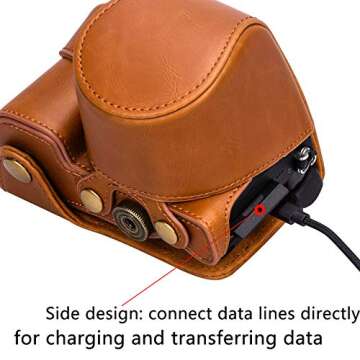 Hargedis XEVN Sony a6400 Camera Case - Premium PU Leather