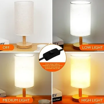 AFROG Table Lamp - 3 Way Dimmable LED Desk Lamp