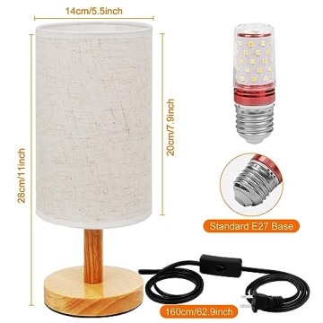 AFROG Table Lamp - 3 Way Dimmable LED Desk Lamp