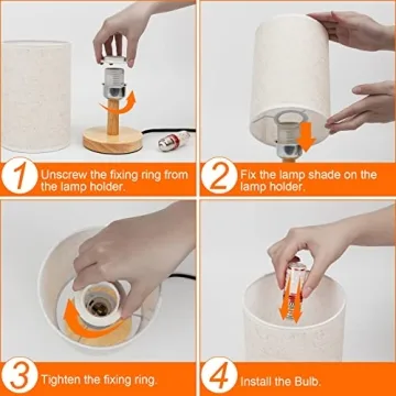 AFROG Table Lamp - 3 Way Dimmable LED Desk Lamp