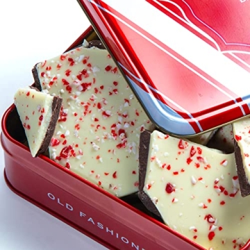 Handmade Layered Dark and White Chocolate Peppermint Bark Gift