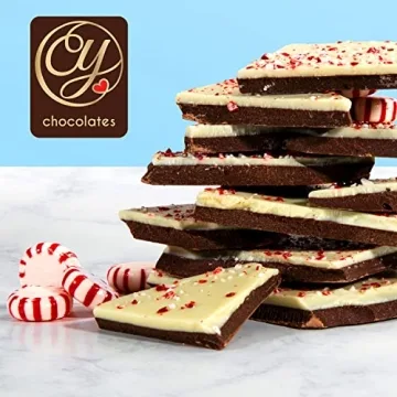 Handmade Layered Dark and White Chocolate Peppermint Bark Gift