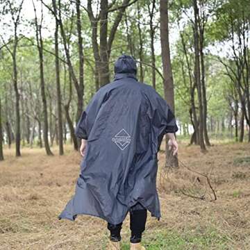 onewind Hooded Rain Poncho: Waterproof, Lightweight, and Versatile Survival Gear