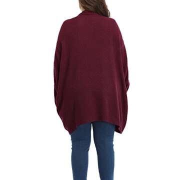 Shiaili Plus Size Oversized Long Cardigan for Women